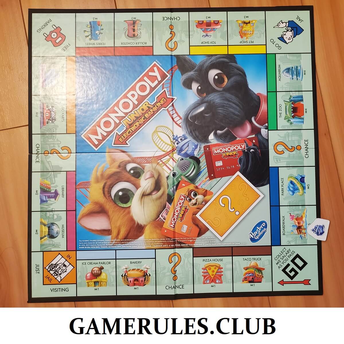 Getting Properties and Paying Rent in Monopoly Junior Electronic Banking